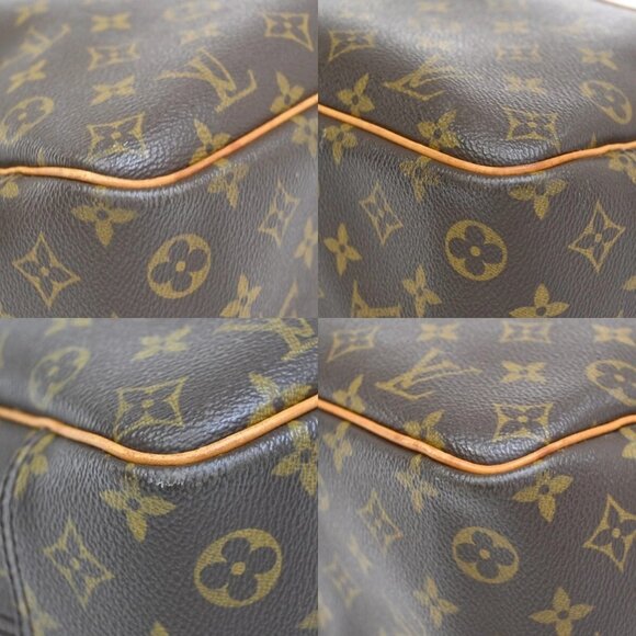 LOUIS VUITTON LV Logo Deauville Hand Bag Monogram Leather Brown M47270 81EE891 - Picture 7 of 16